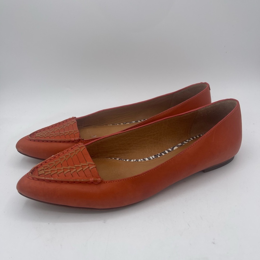 Coach Braided Oakland Leather Flats Size 6 B
